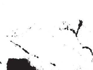 black ink splat and splash on white background vector