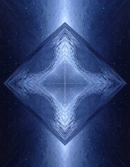 Abstract Diamond Shape with Light.