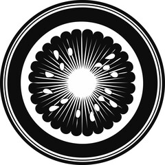 Kiwi Fruit Vector Logo in Minimalist Black and White, Ideal for Modern Branding and Visual Identity
