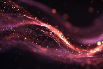 Abstract animation featuring vibrant colors and flowing designs introduces company logo with dynamic motion effects for brand identity enhancement