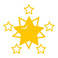 Gold Doodle Star