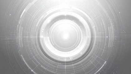 A complex design featuring concentric circles and intricate, graphic lines creates a modern and sophisticated abstract background.