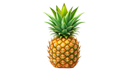Fototapeta premium Fresh and juicy pineapple isolated on transparent background, a healthy and delicious tropical fruit