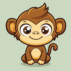 design logo icon vector cartoon character mascot monkey