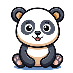 design logo icon vector cartoon character mascot panda