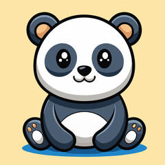 design logo icon vector cartoon character mascot panda