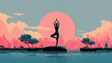 Fitness and Mindfulness in Everyday Life concept