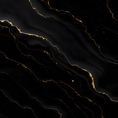 Abstract Black and Gold Pattern