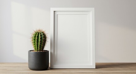 静寂のひととき、白と緑の調和