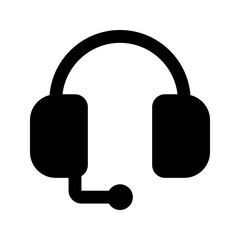 customer service glyph icon