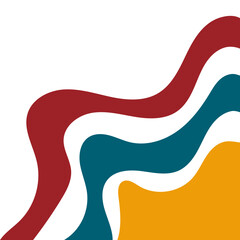 Abstract Wave Line Corner