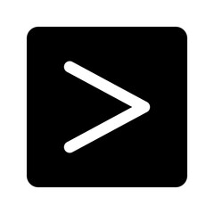 greater than glyph icon