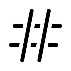 hashtag glyph icon