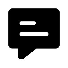 message glyph icon
