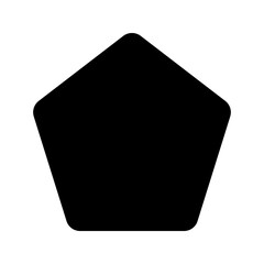 pentagon glyph icon