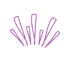 Handdrawn Ray Line Scribble