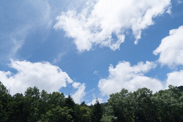 晴れた日の綺麗な空	