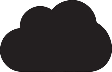  Clouds icon in silhouette white background simple image.