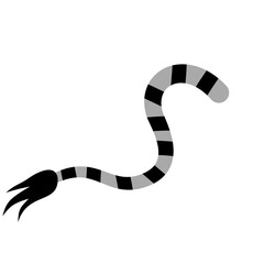 Naklejka premium Zebra Tail Icon