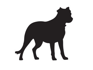 Hutch in silhouette white-background