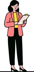 business person vector cartoon sketch