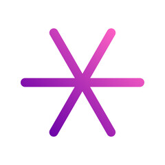 asterisk gradient icon