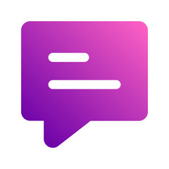 message gradient icon