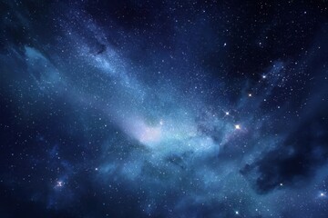 Fototapeta premium Night sky shimmering with countless stars in a tranquil environment showcasing the beauty of the universe at a remote location