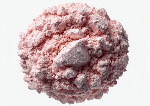 Pile of light pink powder