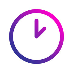 clock gradient icon