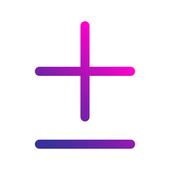 Obraz premium mathematics gradient icon