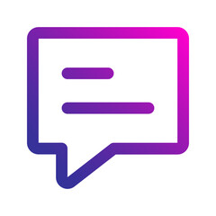 message gradient icon