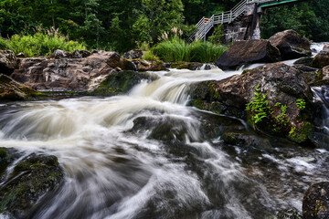 mountain river in autumn