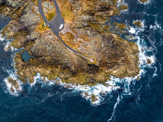 Baliza del Roncudo en Corme Puerto, Galicia