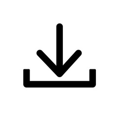 Simple icon download vector illustration on white background