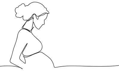 Pregnant Woman Silhouette