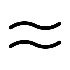 approximately equal line icon