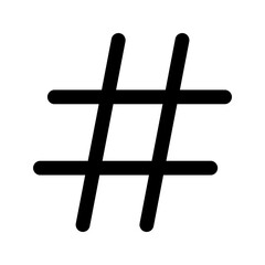 hashtag line icon