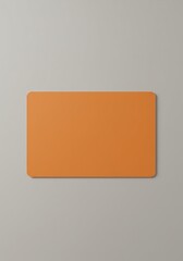 オレンジ色のマットな質感、静謐な空間