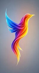 Soft and flowing sheer fabric in a beautiful pastel rainbow gradient, creating a colorful and gentle abstract texture