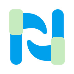 kusarigama duo tone icon