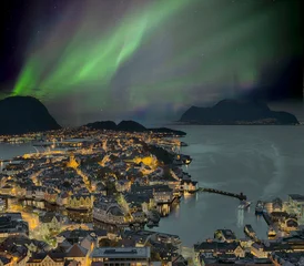 Nordlicht Alesund Norwegen Nacht © Blickfang