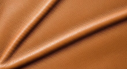 Rich Brown Leather Texture with Subtle Drape and Grain
