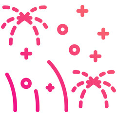firework gradient fill icon