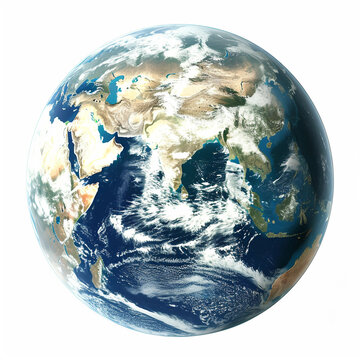 earth globe on white background isolated on white background PNG.