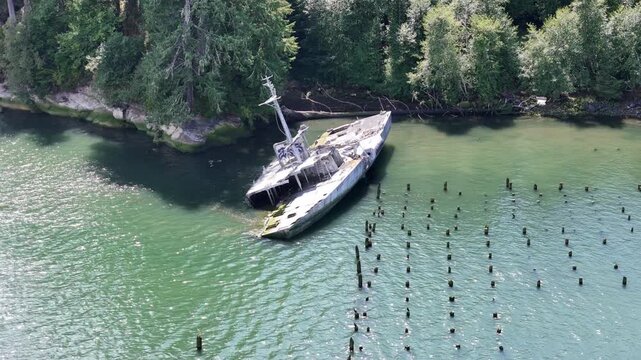 USS Plainview AGEN-1 ship wreck columbia