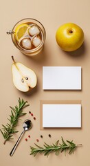 秋の静物画：温かい光と果実の香り