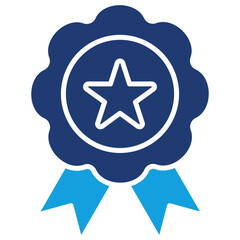 Trusted Flat Blue Icon