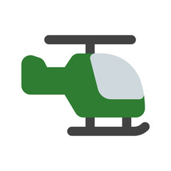 helicopter flat icon