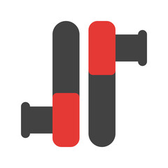 tonfa flat icon